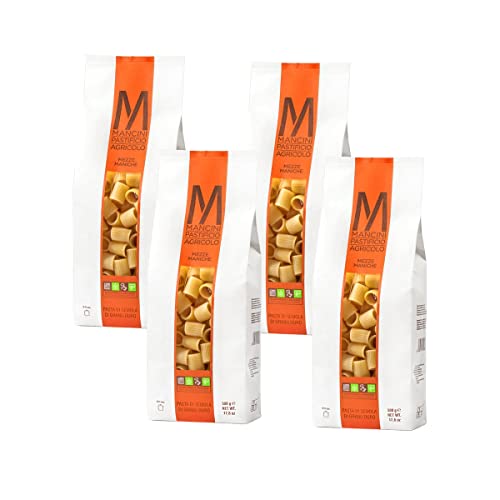 Mancini Pastificio Agricolo - Mezze Maniche 2 kg (4 Packungen à 500 g) von Mancini Pastificio Agricolo