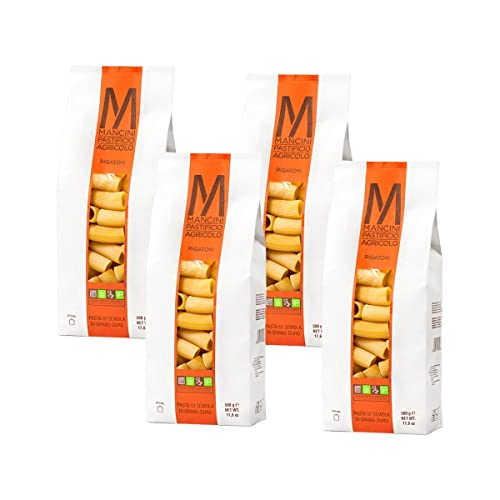 Mancini Pastificio Agricolo - Rigatoni 2 kg (4 Packungen à 500 g) von Mancini Pastificio Agricolo