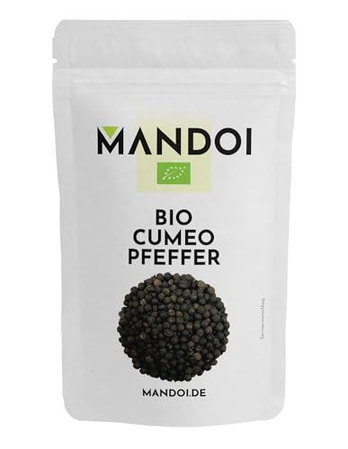 Mandoi Bio Cumeo Pfeffer, 100g, Exotischer Grapefruit Pfeffer ganz aus Nepal, Aromatische Gewürzspezialität von Mandoi