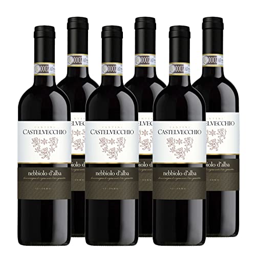 Nebbiolo d'Alba DOC "Castelvecchio" Rotwein Piemont trocken (6 x 0.75l) von Manfredi