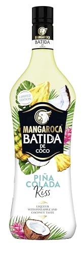 Mangaroca Batida Piña Colada Limited Edition (1x 0,7 l), ready-to-drink Mischung kombiniert den unverkennbaren Kokosnussgeschmack von Mangaroca Batida mit köstlichen Ananasaromen von Mangaroca