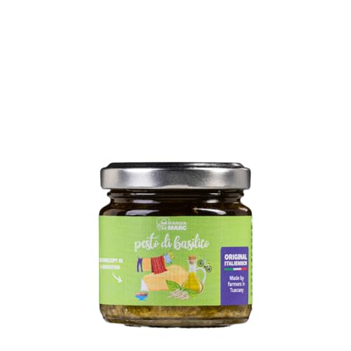 MangiaMarc Basilikum-Pesto | Original italienisches Pesto nach traditioneller Rezeptur | Mit Grana Padano DOP, Pinienkernen & Olivenöl MangiaMarc Basilikum-Pesto | Original italienisches Pesto nach traditioneller Rezeptur | Mit Grana Padano DOP, Pinienkernen & Olivenöl von MangiaMarc
