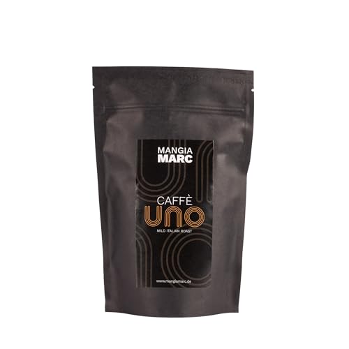MangiaMarc Caffè Uno – Italienischer Arabica-Blend – Milde Röstung mit Noten von Milchschokolade, Orange & Jasmin – Perfekt für Filterkaffee, Espresso & Vollautomaten MangiaMarc Caffè Uno – Italienischer Arabica-Blend – Milde Röstung mit Noten von Milchschokolade, Orange & Jasmin – Perfekt für Filterkaffee, Espresso & Vollautomaten von MangiaMarc