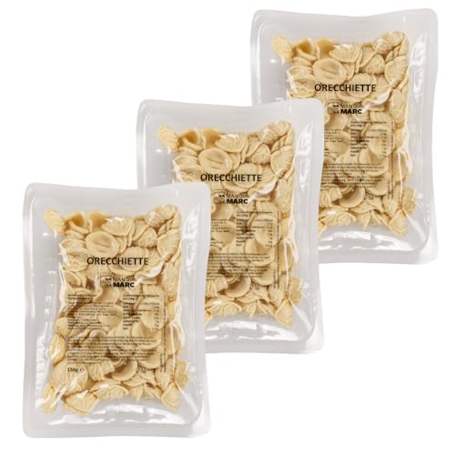 MangiaMarc Orecchiette Semifrisch 3er Pack | Italienische Pasta | Frisch & ungekühlt haltbar | 3x 150g | In 5 Min. al dente MangiaMarc Orecchiette Semifrisch 3er Pack | Italienische Pasta | Frisch & ungekühlt haltbar | 3x 150g | In 5 Min. al dente von MangiaMarc