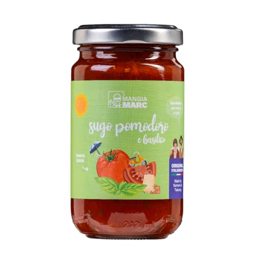 MangiaMarc Pomodoro e Basilico | Tomatensoße mit Basilikum | Original aus der Toskana | Mit sonnengereiften Tomaten & Olivenöl | Italienische Pasta Sauce MangiaMarc Pomodoro e Basilico | Tomatensoße mit Basilikum | Original aus der Toskana | Mit sonnengereiften Tomaten & Olivenöl | Italienische Pasta Sauce von MangiaMarc