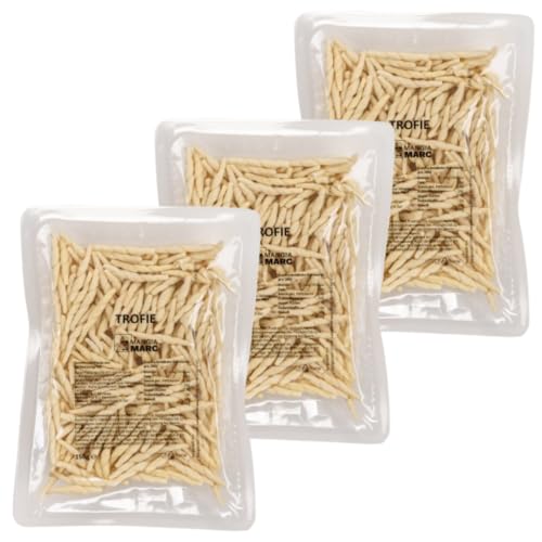 MangiaMarc Trofie Semifrisch 3er Pack | Italienische Pasta | Frische Pasta & ungekühlt haltbar | 3x 150g | In 5 Min. al dente MangiaMarc Trofie Semifrisch 3er Pack | Italienische Pasta | Frische Pasta & ungekühlt haltbar | 3x 150g | In 5 Min. al dente von MangiaMarc