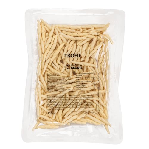 MangiaMarc Trofie Semifrisch | Italienische Pasta | Frische Pasta & ungekühlt haltbar | In nur 5 Min. al dente MangiaMarc Trofie Semifrisch | Italienische Pasta | Frische Pasta & ungekühlt haltbar | In nur 5 Min. al dente von MangiaMarc
