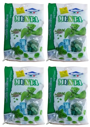 Mangini Menta Vorteilspack 4 x 150g Italienische Minzbonbon von Mangini