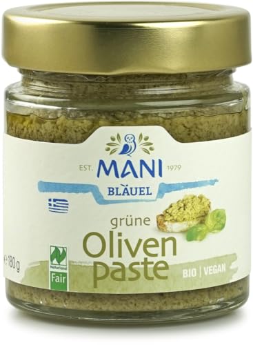 MANI Grüne Olivenpaste, bio, NL Fair 12 x 180 gr MANI Grüne Olivenpaste, bio, NL Fair 12 x 180 gr von Mani Bläuel