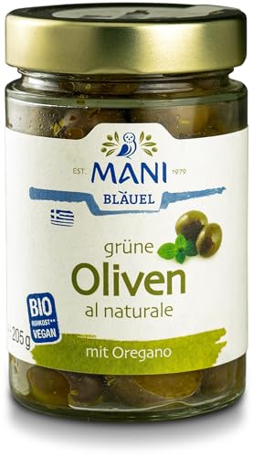 Mani Bläuel MANI Grüne Oliven al naturale, bio (2 x 205 gr) von Mani Bläuel