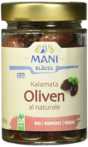 Mani Bläuel Bio Kalamata Oliven, 6er Pack (6 x 205 g) von Mani Bläuel