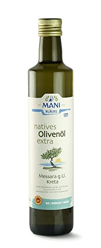 Mani Bläuel Bio MANI natives Olivenöl extra, Messara g.U. Kreta, b (1 x 500 ml) von Mani Bläuel