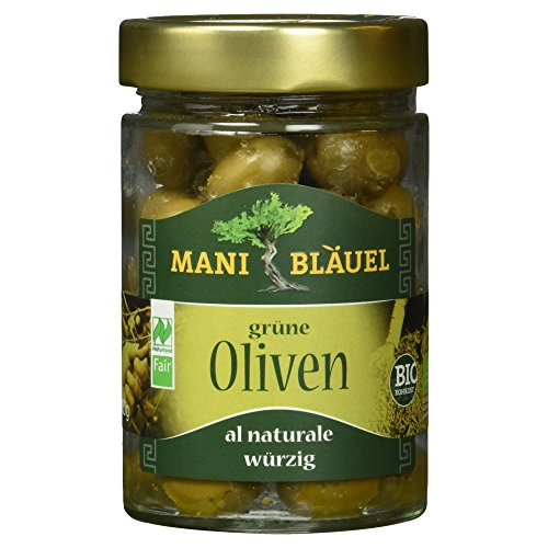 Mani Bläuel Bio grüne Oliven, 205g Mani Bläuel Bio grüne Oliven, 205g von Mani Bläuel