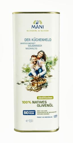 Mani Bläuel MANI, 100% natives Olivenöl, bio (2 x 1,50 l) von Mani Bläuel