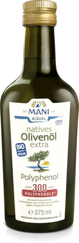 Mani Bläuel MANI natives Olivenöl extra, Polyphenol, bio (1 x 375 ml) von Mani Bläuel