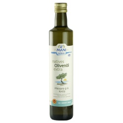Olivenöl aus Messara g.U., nativ extra von Mani Bläuel