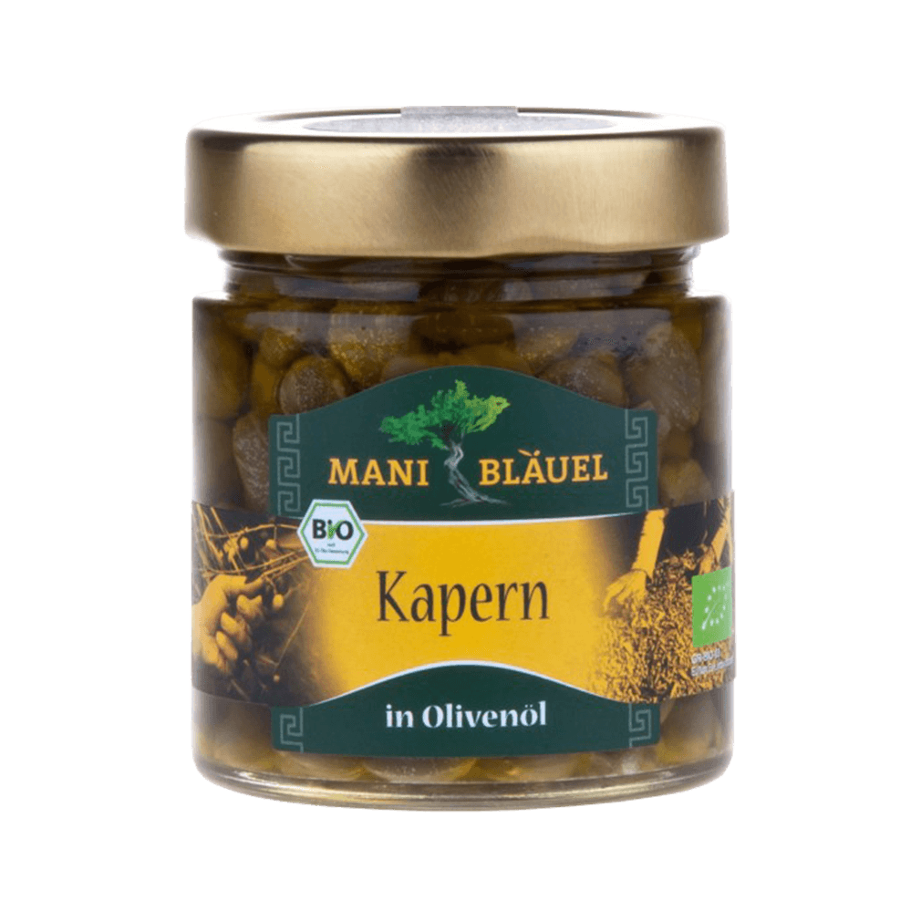 Bio Kapern in Olivenöl von Mani