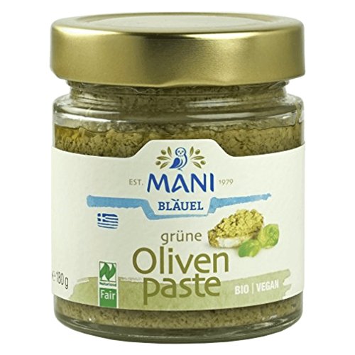 Mani Bio Grüne Olivenpaste, 180 gr Glas