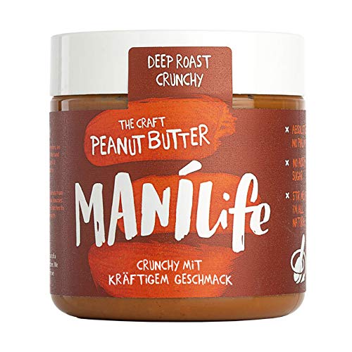 ManiLife - Deep Roast Crunchy Peanut Butter - Erdnussbutter aus kräftig gerösteten Erdnüssen mit Erdnussstückchen - 295g ManiLife - Deep Roast Crunchy Peanut Butter - Erdnussbutter aus kräftig gerösteten Erdnüssen mit Erdnussstückchen - 295g von MANÍLIFE