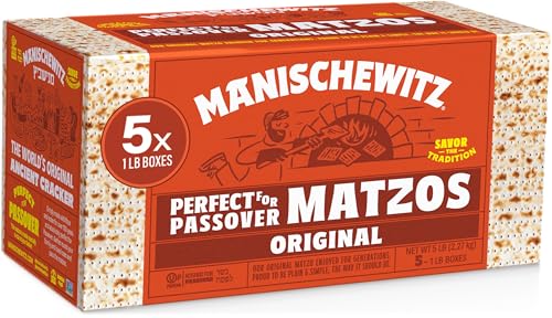 Manischewitz Passover 2024 Matzo, 0,5 kg (5 Boxen) von Manischewitz