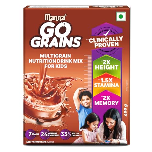 Go Grains - MultigrainDrink Mix - 400g Pack (Chocolate Flavour) von Manna