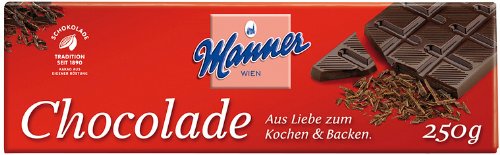 Manner Koch-Schokolade 250g, 5er Pack (5 x 250 g) von manner