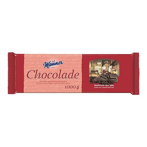 Manner Koch-Schokolade-Block 1 kg, 1er Pack (1 x 1 kg) von manner