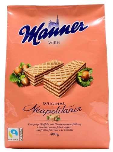 Manner Original Neapolitaner Waffeln, 5er Pack (5 x 400g) von manner