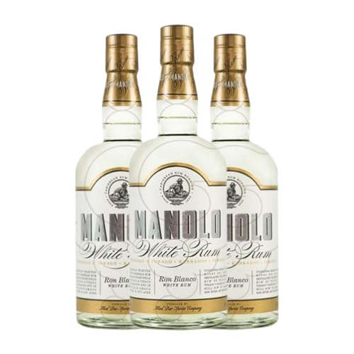 Rum Manolo Rum White 70 cl (Schachtel mit 3 Flaschen von 70 cl) von Manolo Rum
