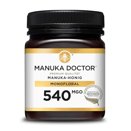 Manuka Doctor Manuka Honig 540 MGO - Original Manuka Honig aus Neuseeland mit Methylglyoxal - 250 g von Manuka Doctor