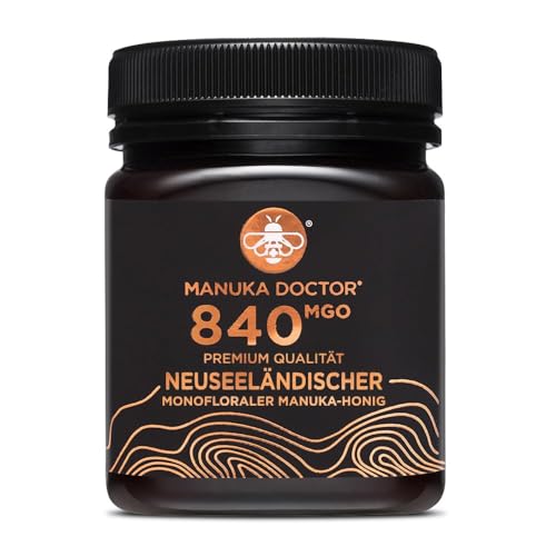 Manuka Doctor Manuka Honig 840 MGO - Original Manuka Honig aus Neuseeland mit Methylglyoxal - 250 g von Manuka Doctor