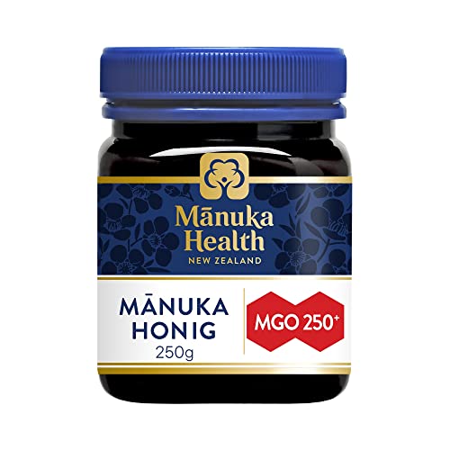 Manuka Health - Manuka Honig MGO 250+ (250 g) - 100% Pur aus Neuseeland mit zertifiziertem Methylglyoxal Gehalt von MANUKA HEALTH NEW ZEALAND