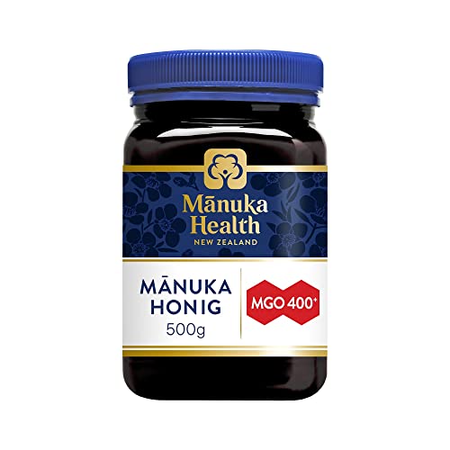Manuka Health - Manuka Honig MGO 400+ , 100% Pur aus Neuseeland mit zertifiziertem Methylglyoxal Gehalt ,500g( 1er Pack) von Manuka Health