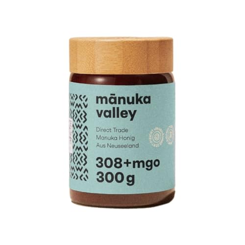 MANUKA VALLEY | 308+mgo Manuka Honig | 100% natürlicher neuseeländischer Manuka-Honig | Cremiger, sanfter und traumhaft süßer Manukahonig | Inhalt: (300 g) MANUKA VALLEY | 308+mgo Manuka Honig | 100% natürlicher neuseeländischer Manuka-Honig | Cremiger, sanfter und traumhaft süßer Manukahonig | Inhalt: (300 g) von Mānuka Valley