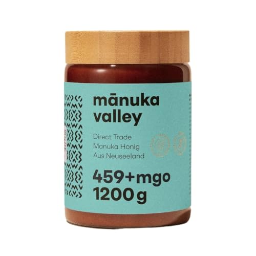 MANUKA VALLEY | 459+mgo Manuka Honig | 100% neuseeländischer Manuka-Honig (1200 g) von Mānuka Valley