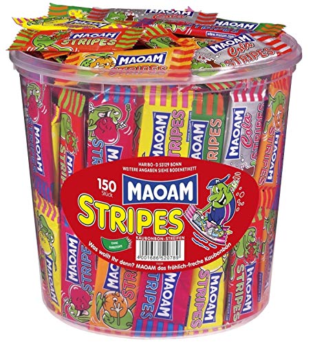 Haribo Maoam Stripes, Dose, 2er Pack, (2 x 1050g) von Maoam