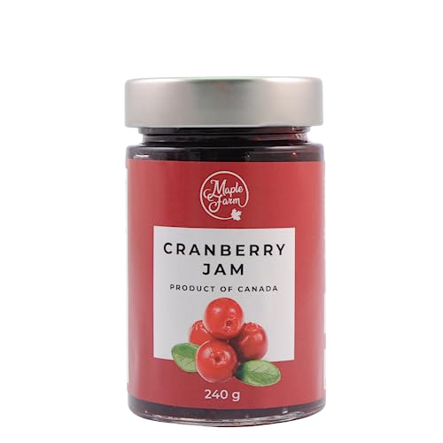 MapleFarm - Kanadische Preiselbeermarmelade 240g - Cranberry jam - Cranberry von MapleFarm