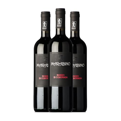 Marabino Rosso di Contrada Nero d'Avola Sicilia 75 cl (Schachtel mit 3 Flaschen von 75 cl) von Distribuidor