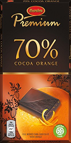 2 Riegel x 100 g Marabou Premium Orange - Original - Schwedische - Dunkle Schokolade - 70% Kakao von Marabou