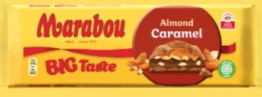 Marabou Big Taste Almond Caramel Chocolate 1 Riegel 300 g 300 g von Marabou