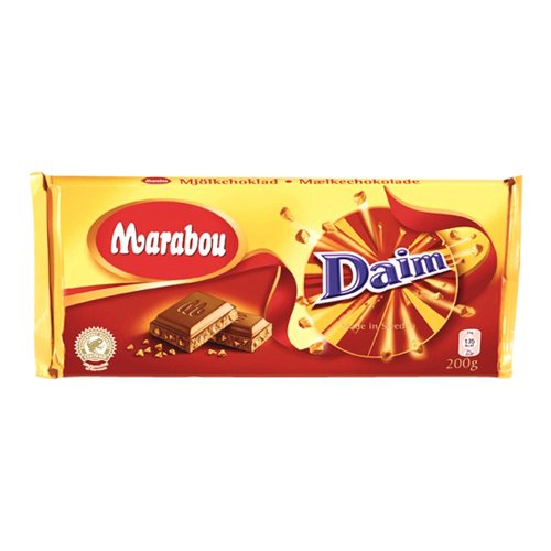Marabou Mjolkchoklad Daim Schokolade 200g (3er Pack) von Marabou