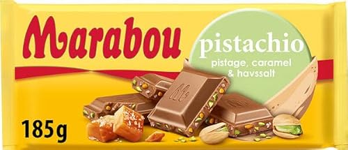 Marabou Pistaziennuss, Karamell und Meersalz, Schokolade, 20 Riegel à 185 g Marabou Pistaziennuss, Karamell und Meersalz, Schokolade, 20 Riegel à 185 g von Marabou