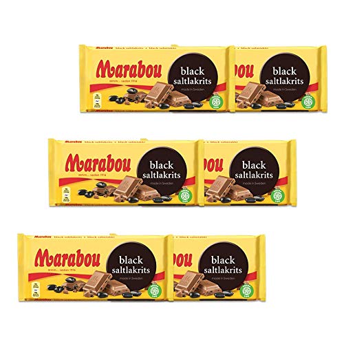 Marabou Salzlakritz Schokolade, 220 g, 6er Pack Marabou Salzlakritz Schokolade, 220 g, 6er Pack von Marabou