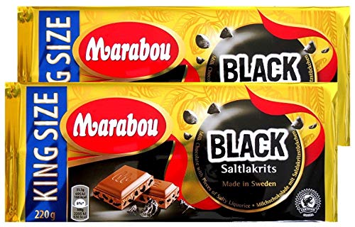 Marabou Tafel Salzlakritz Schokolade 2 x 220 g von Marabou