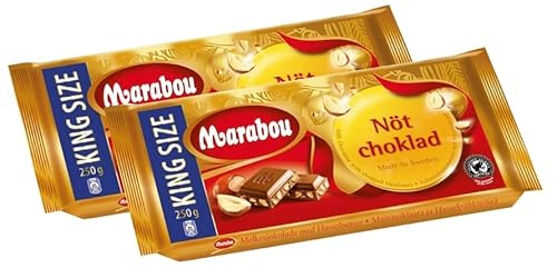 Marabou Tafel Vollmilch-Nuss 250g, 2er Pack ( 2x250g ) von Marabou