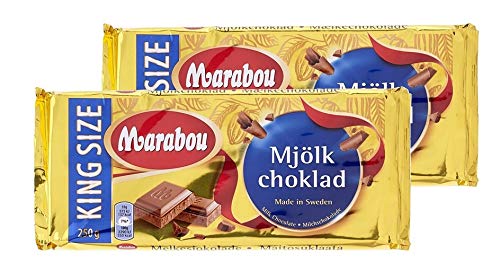 Marabou Vollmilch Schokolade 250g, 2er Pack, (2x250g) von Marabou