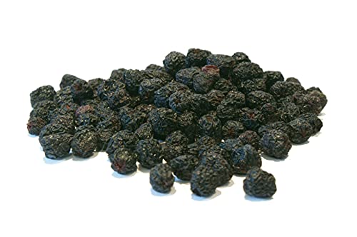 Bio Aronia Beeren getrocknet, unbehandelt, natur, Aroniabeeren oder auch Apfelbeeren genannt aus kontrolliert biologischem Anbau, Zutat im Müsli, auch zum Backen oder Kochen - 500g von Maracus Fancy Fruits