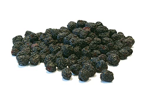 Bio Aronia Beeren getrocknet, unbehandelt, natur, Aroniabeeren oder auch Apfelbeeren genannt aus kontrolliert biologischem Anbau, Zutat im Müsli, auch zum Backen oder Kochen - 500g von Maracus Fancy Fruits