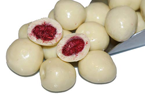 Himbeeren gefriergetrocknet in feiner weißer Schokolade - 250g von Maracus Fancy Fruits