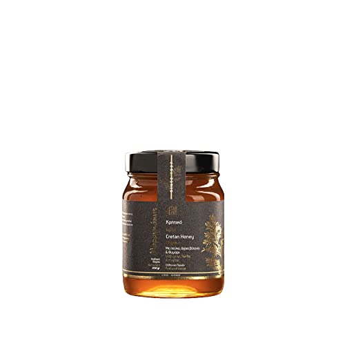 Kretischer Honig Kiefer Wildkräuter und Thymian - Hochwertiger Premium Honig aus Kreta | Traditionelle Imkerei Maragkakis | Vielfältige Größen | Natürlicher Geschmack und Nährstoffgehalt | 450g Kretischer Honig Kiefer Wildkräuter und Thymian - Hochwertiger Premium Honig aus Kreta | Traditionelle Imkerei Maragkakis | Vielfältige Größen | Natürlicher Geschmack und Nährstoffgehalt | 450g von Maragkakis Family